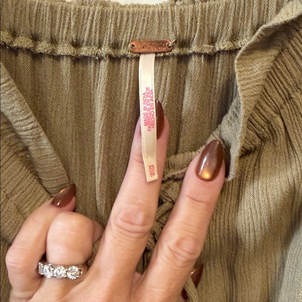 Free People Olive Green Maxi Dress - Picture 5 of 5